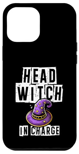 Hülle für iPhone 12 Pro Max Head Witch In Charge Witch Halloween Besen von Witch Halloween Lover Gifts