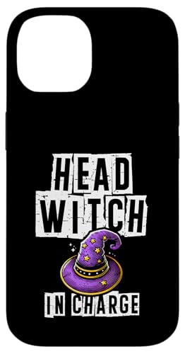 Hülle für iPhone 14 Head Witch In Charge Witch Halloween Besen von Witch Halloween Lover Gifts