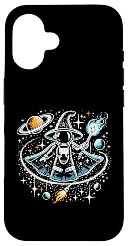 Hülle für iPhone 16 Astronaut Hexe Hexen Halloween Besen Besen von Witch Halloween Lover Gifts