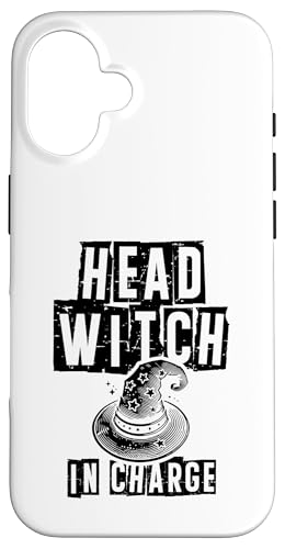 Hülle für iPhone 16 Head Witch In Charge Witch Halloween Besen von Witch Halloween Lover Gifts