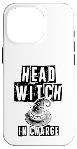 Hülle für iPhone 16 Pro Head Witch In Charge Witch Halloween Besen von Witch Halloween Lover Gifts