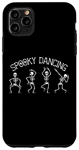 Hülle für iPhone 11 Pro Max Skelette Spooky Dancing - Gruseliges Halloween-Skelett von Witchy Wardrobe