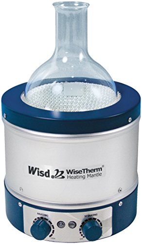 Witeg Heizmantel WHM für Rundkolben 1000ml, bis 450°C mit Regler 230V und integriertem Magnetrührer von Witeg