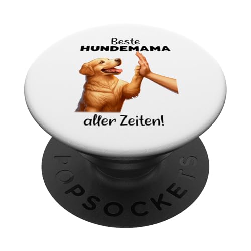 Beste Hundemama aller Zeiten Golden Retriever High Five PopSockets mit austauschbarem PopGrip von Witzige Fun Geschenkideen