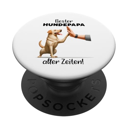 Bester Hundepapa aller Zeiten Golden Retriever Hund PopSockets Klebender PopGrip von Witzige Fun Geschenkideen