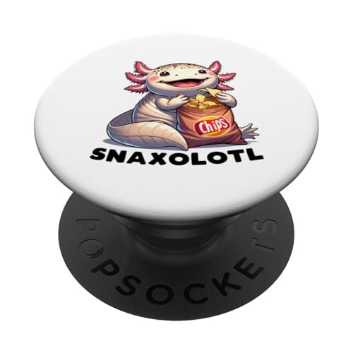 Snaxolotl Lustiges Tierwesen - Lustige Naschtüte Design PopSockets Klebender PopGrip von Witzige Fun Geschenkideen