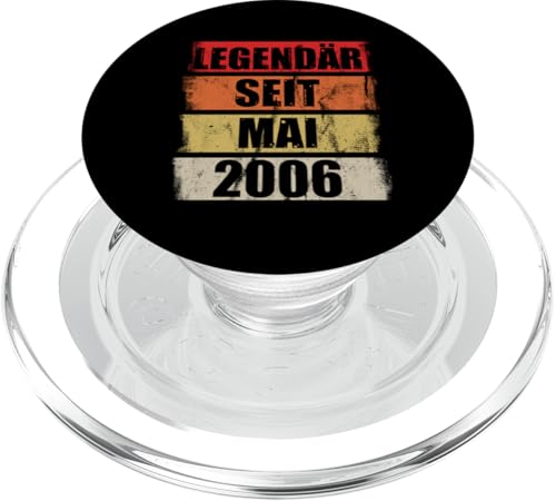 19. Geburtstag Mann 19 Jahre Legendär seit Mai 2006 PopSockets PopGrip für MagSafe von Witzige Geschenke zum 19 Geburtstag Mann und Frau