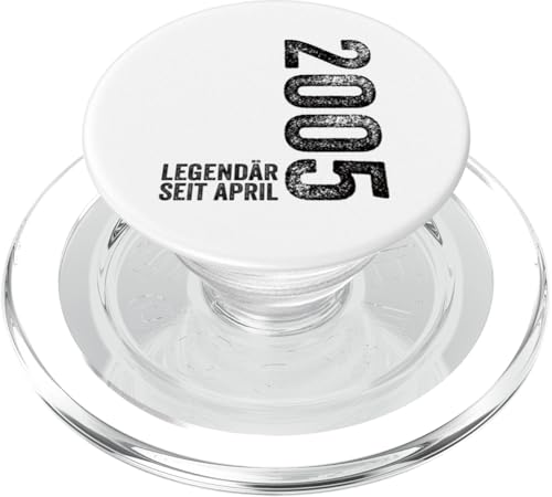 20. Geburtstag Mann 20 Jahre Legendär seit April 2005 PopSockets PopGrip für MagSafe von Witzige Geschenke zum 20 Geburtstag Mann und Frau