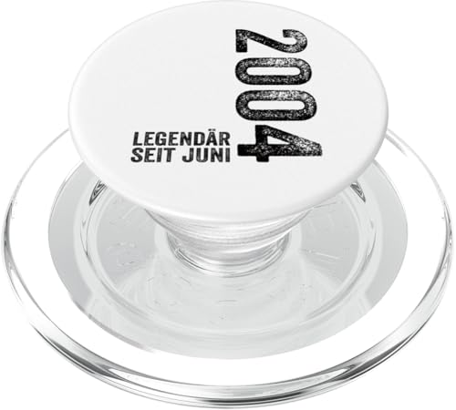 21. Geburtstag Mann 21 Jahre Legendär seit Juni 2004 PopSockets PopGrip für MagSafe von Witzige Geschenke zum 21 Geburtstag Mann und Frau