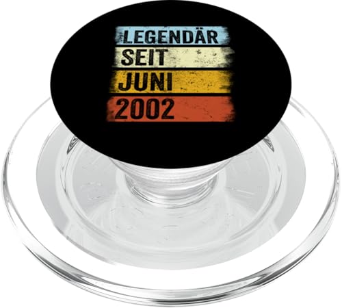 23. Geburtstag Mann 23 Jahre Legendär seit Juni 2002 PopSockets PopGrip für MagSafe von Witzige Geschenke zum 23 Geburtstag Mann und Frau