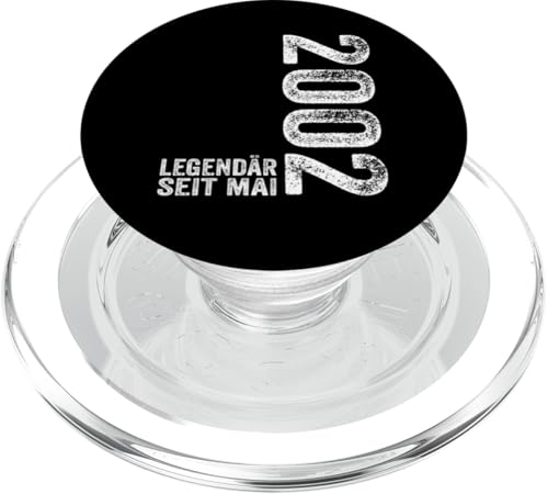 23. Geburtstag Mann 23 Jahre Legendär seit Mai 2002 PopSockets PopGrip für MagSafe von Witzige Geschenke zum 23 Geburtstag Mann und Frau