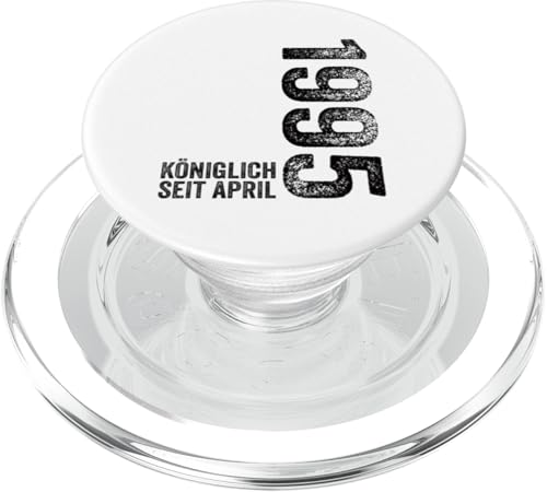 30. Geburtstag Mann 30 Jahre Königlich seit April 1995 PopSockets PopGrip für MagSafe von Witzige Geschenke zum 30 Geburtstag Mann und Frau