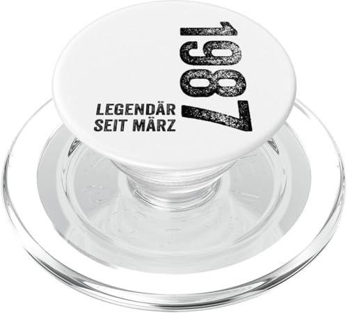 38. Geburtstag Mann 38 Jahre Legendär seit März 1987 PopSockets PopGrip für MagSafe von Witzige Geschenke zum 38 Geburtstag Mann und Frau