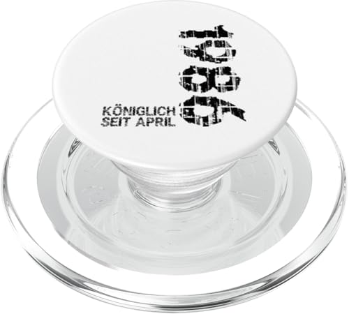 39. Geburtstag Mann 39 Jahre Königlich seit April 1986 PopSockets PopGrip für MagSafe von Witzige Geschenke zum 39 Geburtstag Mann und Frau