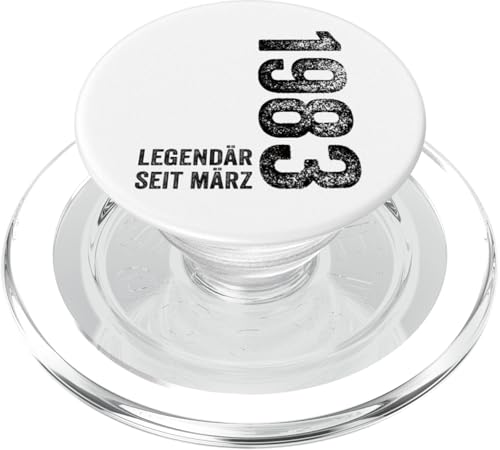 42. Geburtstag Mann 42 Jahre Legendär seit März 1983 PopSockets PopGrip für MagSafe von Witzige Geschenke zum 42 Geburtstag Mann und Frau