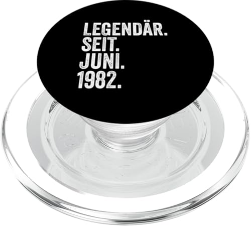 43. Geburtstag Mann 43 Jahre Legendär seit Juni 1982 PopSockets PopGrip für MagSafe von Witzige Geschenke zum 43 Geburtstag Mann und Frau