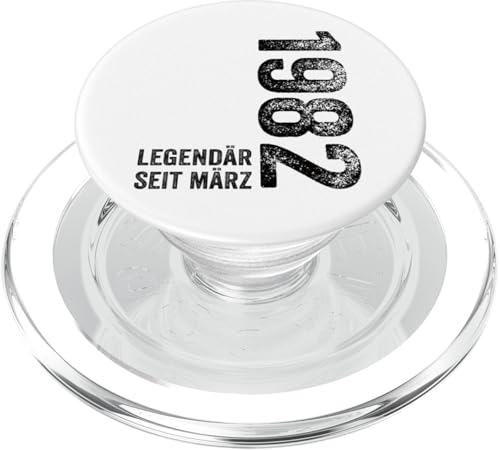 43. Geburtstag Mann 43 Jahre Legendär seit März 1982 PopSockets PopGrip für MagSafe von Witzige Geschenke zum 43 Geburtstag Mann und Frau