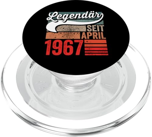 58. Geburtstag Mann 58 Jahre Legendär seit April 1967 PopSockets PopGrip für MagSafe von Witzige Geschenke zum 58 Geburtstag Mann und Frau