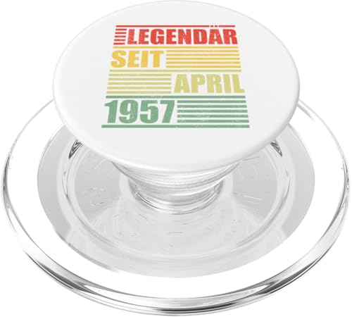 68. Geburtstag Mann 68 Jahre Legendär seit April 1957 PopSockets PopGrip für MagSafe von Witzige Geschenke zum 68 Geburtstag Mann und Frau