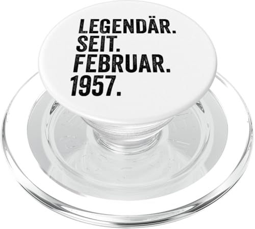 68. Geburtstag Mann 68 Jahre Legendär seit Februar 1957 PopSockets PopGrip für MagSafe von Witzige Geschenke zum 68 Geburtstag Mann und Frau