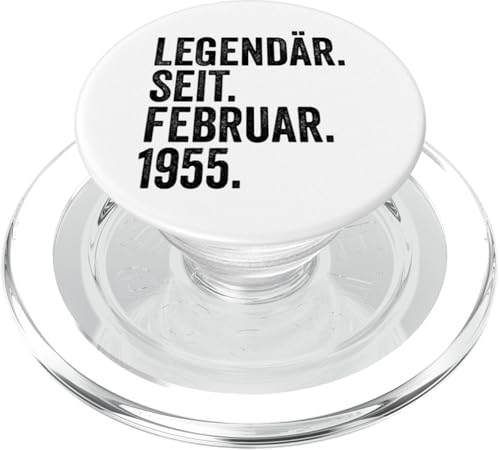 70. Geburtstag Mann 70 Jahre Legendär seit Februar 1955 PopSockets PopGrip für MagSafe von Witzige Geschenke zum 70 Geburtstag Mann und Frau