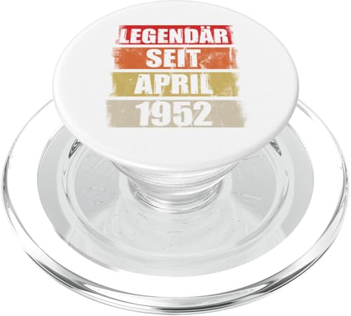 73. Geburtstag Mann 73 Jahre Legendär seit April 1952 PopSockets PopGrip für MagSafe von Witzige Geschenke zum 73 Geburtstag Mann und Frau