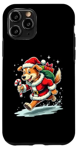 Hülle für iPhone 11 Pro Santa Klaus Hunde Liebhaber Weihnachten Mädchen Jungen Hund von Witzige Hunde Weihnachten Outfit Design Shop