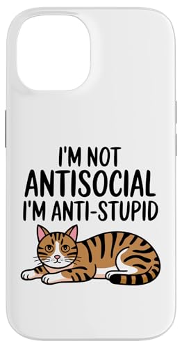 Hülle für iPhone 14 Katzenspruch Katze für Katzenbesitzer von Witzige Katzensprüche Designs