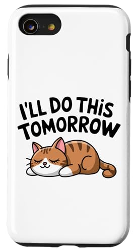 Hülle für iPhone SE (2020) / 7 / 8 Katzenspruch Katze für Katzenbesitzer von Witzige Katzensprüche Designs