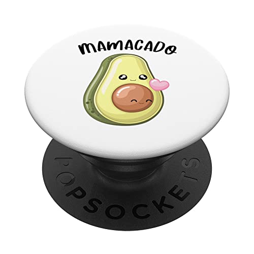 Mamacado Spruch Geschenk Werdene Mutter Avocado NIedliche Gr PopSockets mit austauschbarem PopGrip von Witzige und Lustige Sprüche