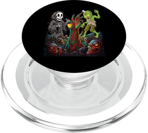 Zombie Halloween Kostüm Kinder lustiges Party outfit Grusel PopSockets PopGrip für MagSafe von Witzigee Halloween Kinder Party Kostüm Deko Jungs