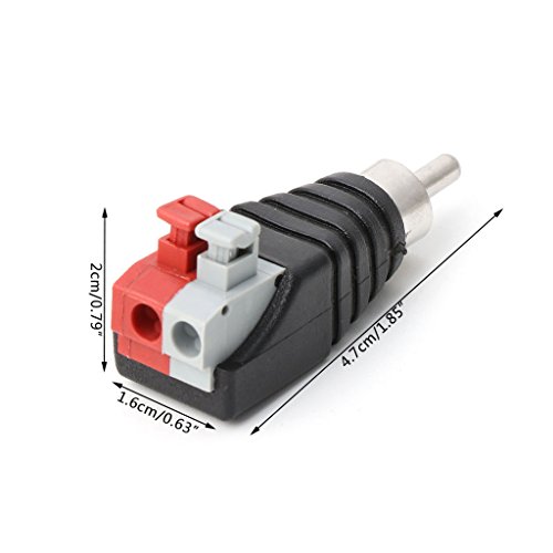 Wjsdsg Lautsprecherkabel A/V Kabel O Stecker Stecker Adapter Buchse Press Klemme von Wjsdsg