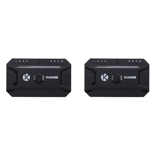 Wlauqueta 2X Bluetooth-Hub USB 5.0-Konverter Kabelgebundene Tastatur und Maus zum Wireless-Hub-Adapter Unterstützt 8 Geräte für Tablets, Laptops und Mobilgeräte von Wlauqueta