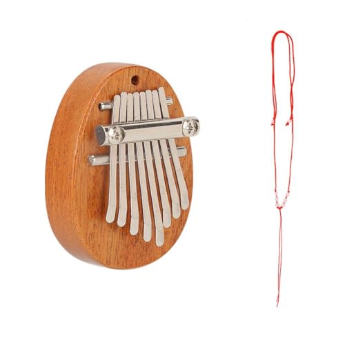 Mini-Kalimba-Anhänger mit 8 Tasten, transparentes Herz, Kristall, exquisites professionelles Daumenklavier, Musikzubehör, Marimba-Geschenk, Klavier, Fingerkalimba, Daumenklavier, Daumenklavier, Poc von Wmool