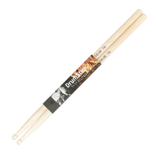 1 Paar Ahorn Trommel Stick Trommeln Musical Instrument Percussion Holz Spitze 5A 7A Antislip Grip Ahorn Holz Drumstick von Woedpez