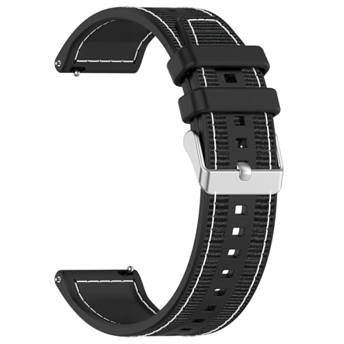 Woedpez Silikon Uhrenarmband 22 Mm Sportarmband Ersatz Für Smartwatches Aller Geschlechter Bequem Für Männer Und Frauen von Woedpez