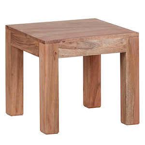 WOHNLING Couchtisch Massivholz akazie 45,0 x 45,0 x 40,0 cm von Wohnling