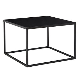 WOHNLING Couchtisch Stahl schwarz 60,0 x 60,0 x 40,0 cm von Wohnling