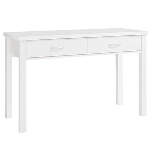 WOHNLING Schreibtisch weiß rechteckig, 4-Fuß-Gestell weiß 120,0 x 50,0 cm von Wohnling