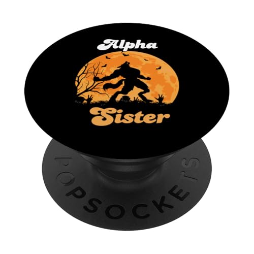 Alpha Sister Wolf Matching Family Tribe Wolves Moon Girls PopSockets mit austauschbarem PopGrip von Wolf Family Tees