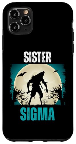 Hülle für iPhone 11 Pro Max Wolf Sister Sigma Matching Family Tribe Wolves Moon Girls von Wolf Family Tees