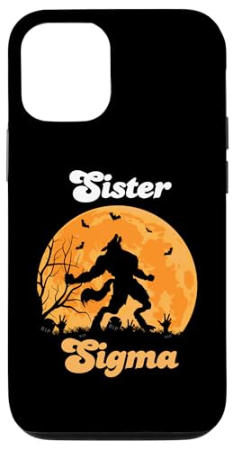 Hülle für iPhone 15 Pro Wolf Sister Sigma Matching Family Tribe Wolves Moon Girls von Wolf Family Tees