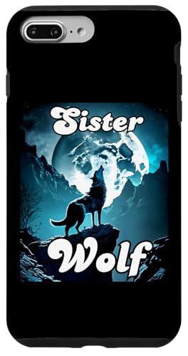 Hülle für iPhone 7 Plus/8 Plus Schwester Wolf Matching Family Tribe Wolves Moon Girls von Wolf Family Tees