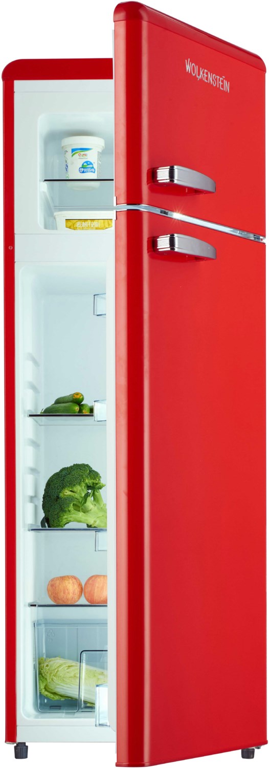 GK212.4RT FR Standkühlschrank mit Gefrierraum rot / E von Wolkenstein