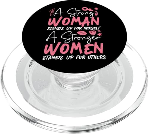 Feminist A Strong Woman Stands Up For Sich A Stronger PopSockets PopGrip für MagSafe von Women Rights Empowerment Gender Equality HD0