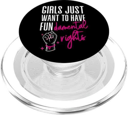 Feministische Mädchen wollen nur Grundrechte Faust haben PopSockets PopGrip für MagSafe von Women Rights Empowerment Gender Equality HD0