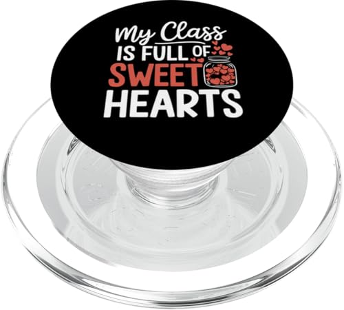 Lehrer Valentinstag My Class is Full of Sweet Hearts PopSockets PopGrip für MagSafe von Women's Valentines Day Teacher Apparel