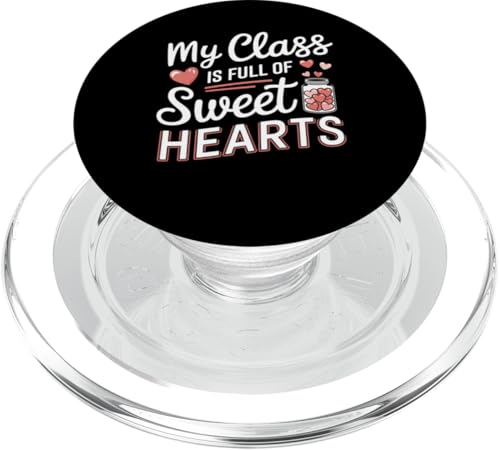 Meine Klasse ist voller süßer Herzen, Lehrerin zum Valentinstag PopSockets PopGrip für MagSafe von Women's Valentines Day Teacher Apparel