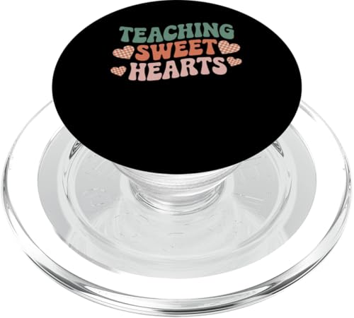 Teaching Sweet Hearts Grafik zum Valentinstag, Lehrerkleidung PopSockets PopGrip für MagSafe von Women's Valentines Day Teacher Apparel