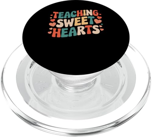 Teaching Sweet Hearts Teacher Apparel Valentinstag Frauen PopSockets PopGrip für MagSafe von Women's Valentines Day Teacher Apparel